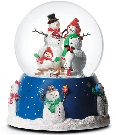 Roman Musical Snowman Family Waterglobe
