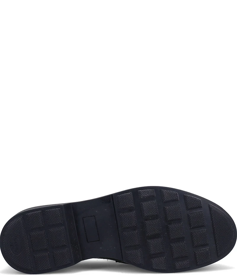 Ron White Allison Suede Chain Hardware Block Heel Loafers