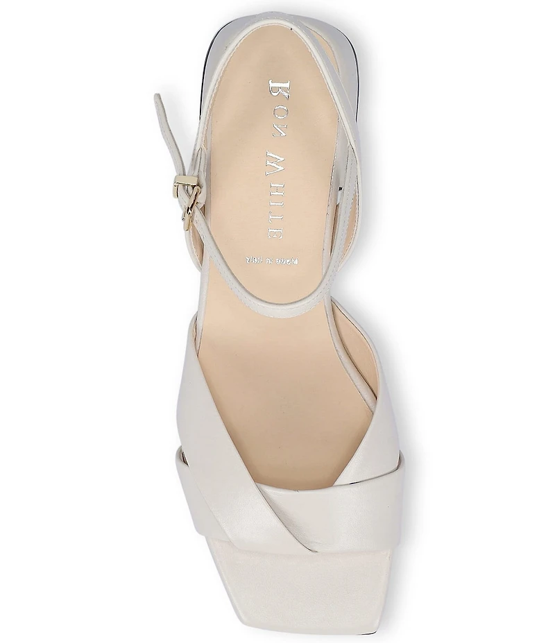 Ron White Brenna Leather Ankle Strap Sandals