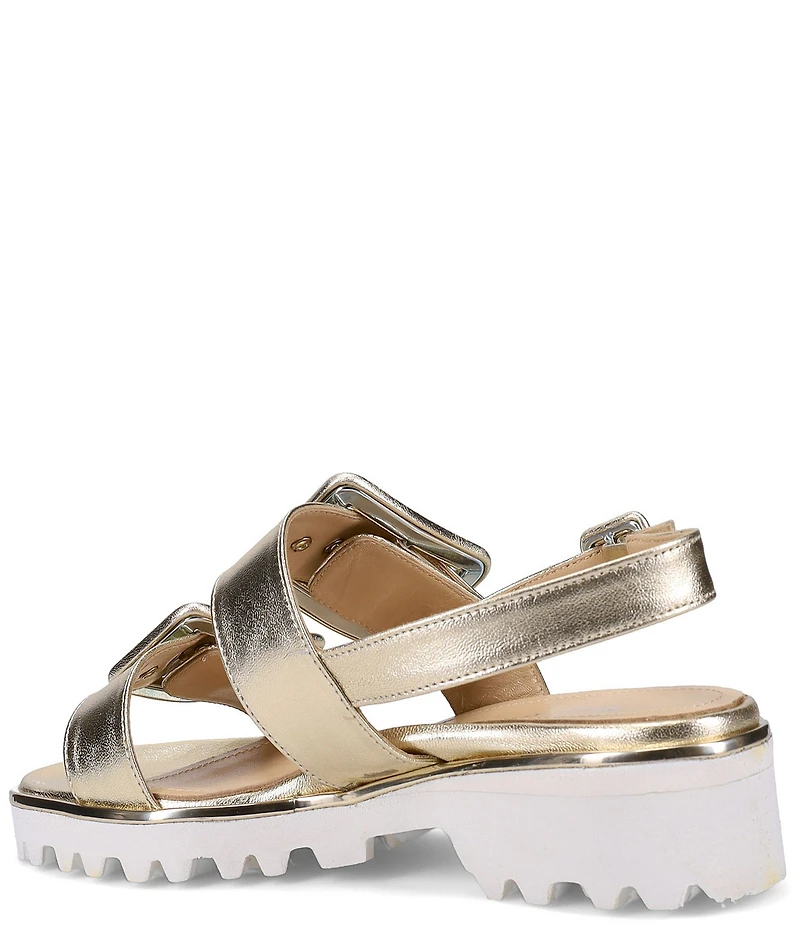 Ron White Callie Leather Buckle Sandals