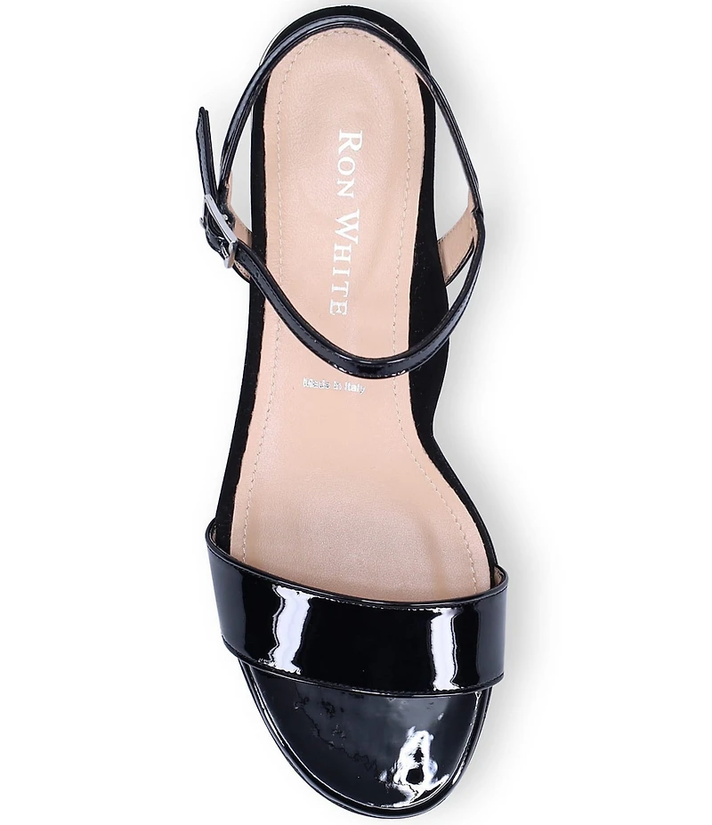 Ron White Emberly Patent Leather Block Heel Dress Sandals