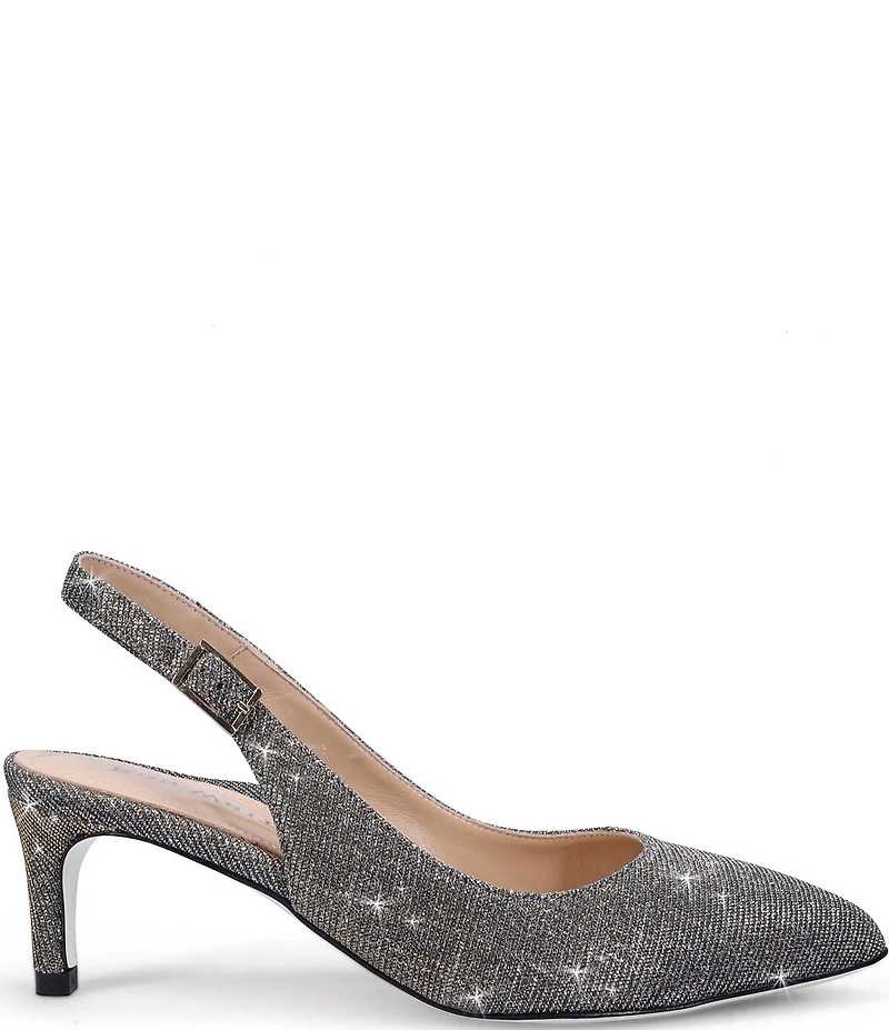 Ron White Marika Galaxy Kitten Heel Slingback Pumps
