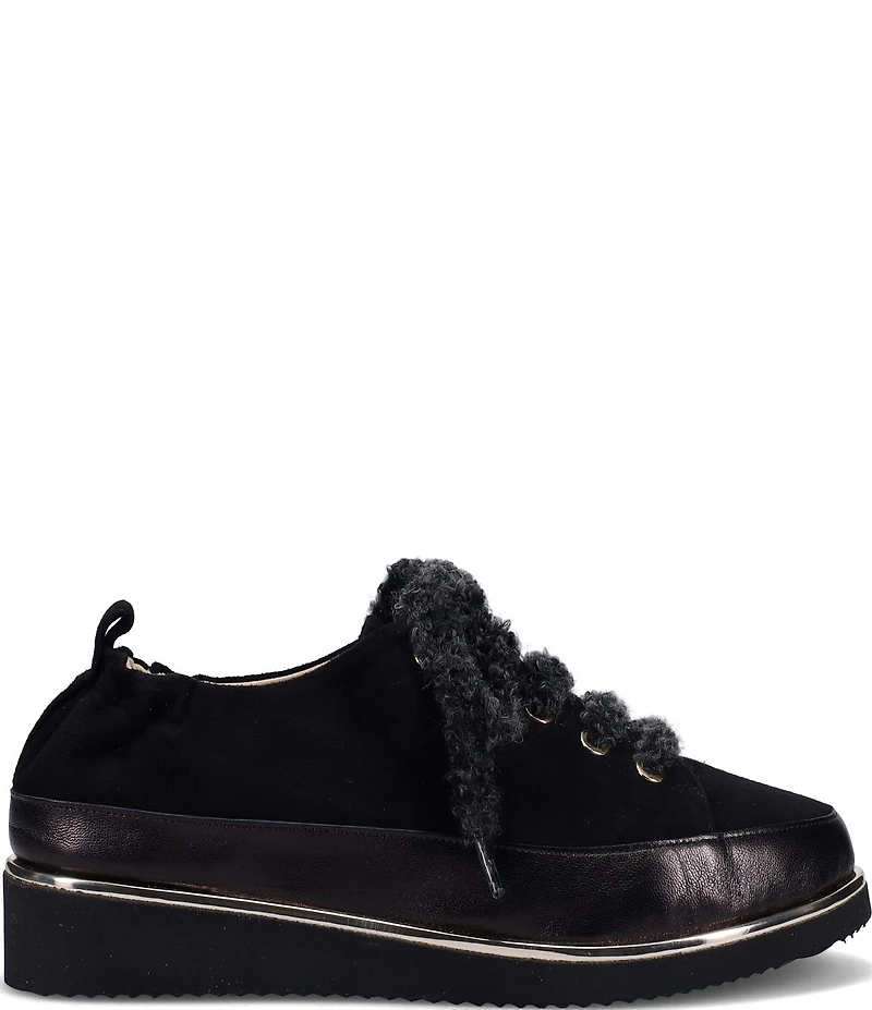 Ron White Nalla Cashmere Suede Lace Up Sneakers