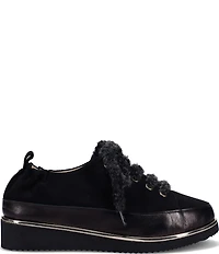 Ron White Nalla Cashmere Suede Lace Up Sneakers
