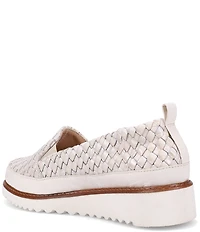Ron White Neeva Woven Leather Wedge Slip Ons