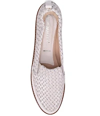 Ron White Neeva Woven Leather Wedge Slip Ons