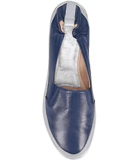 Ron White Nelleca Leather Platform Wedge Slip Ons