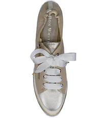 Ron White Ninazee Leather Lace Up Zip Sneakers
