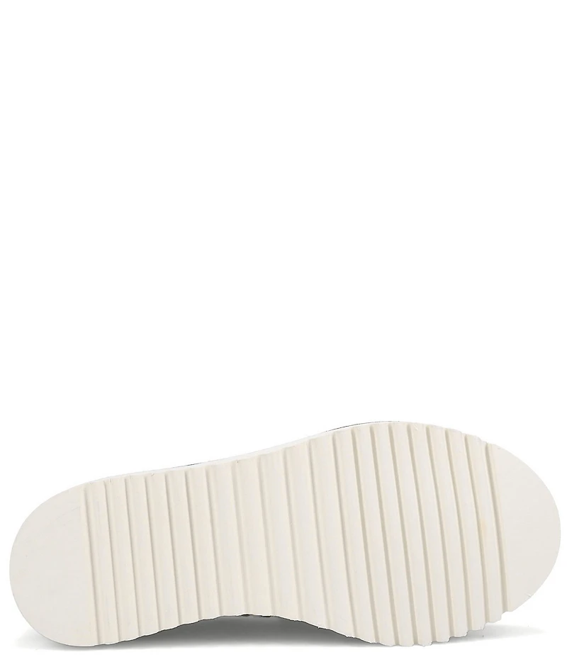 Ron White Noellen Woven Leather Lace Up Wedge Sneakers