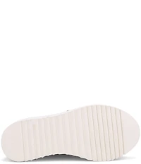 Ron White Norelle Woven Leather Lace Up Wedge Sneakers