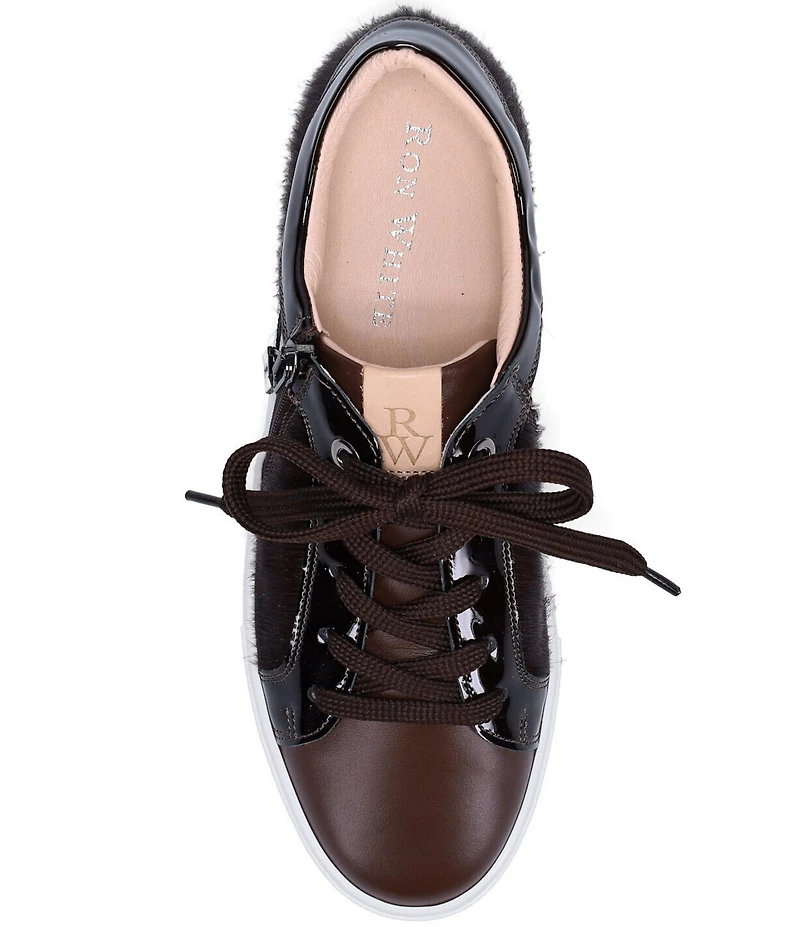 Ron White Ondraya Haircalf Lace Up Platform Sneakers
