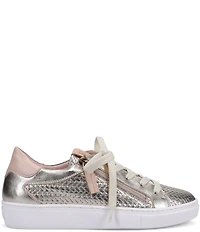 Ron White Oralie Woven Leather Lace Up Sneakers