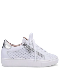 Ron White Oralie Woven Leather Lace Up Sneakers