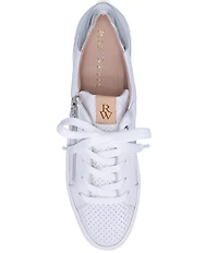 Ron White Oralie Woven Leather Lace Up Sneakers