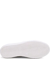 Ron White Ovella Suede and Metallic Leather Side Zip Lace Up Platform Sneakers