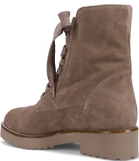 Ron White Tara Suede Lace Up Zip Booties
