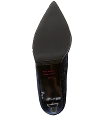 Ron White Velvet Laser Cut Stiletto Pumps