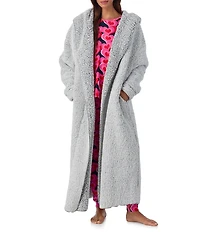 Room Service Cozy Plush Open Front Maxi Duvet Coat