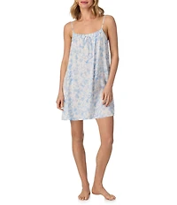 Room Service Woven Sleeveless Scoop Neck Butterflies & Bows Coordinating Chemise