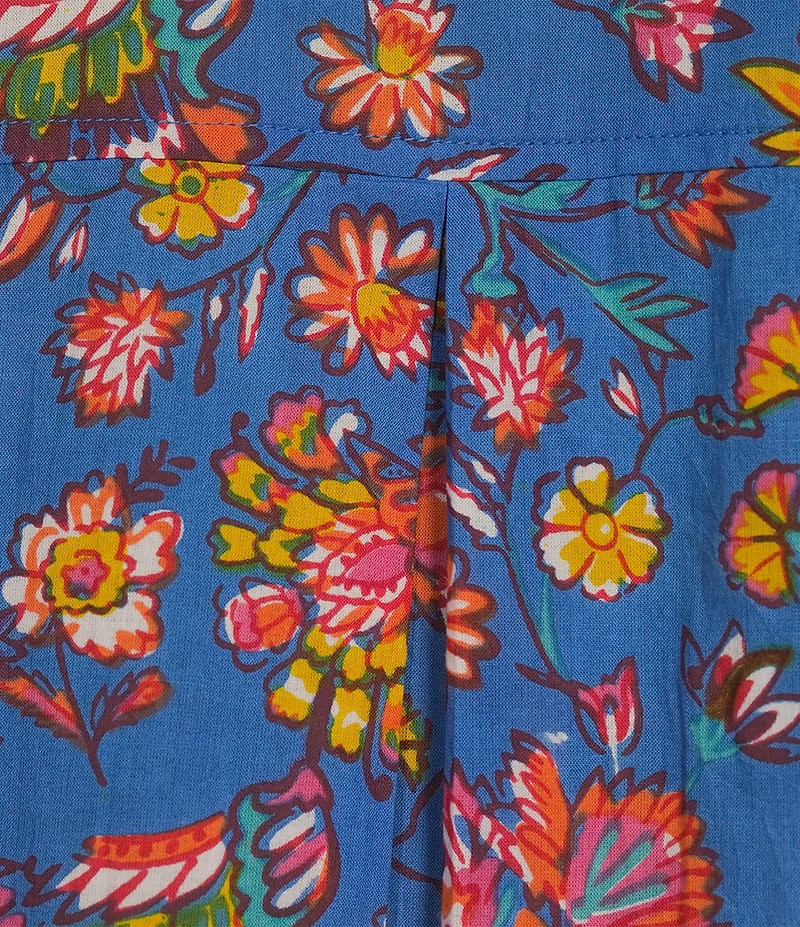 Ro's Garden Netherlands Button Front Collar Short Sleeve Shirt