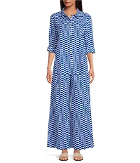 Ro's Garden Nico Tie Waist Wide Leg Coordinating Pants