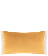 Rose Tree Baroda Pieced Fringed Reversible Boudoir Pillow