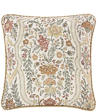 Rose Tree Baroda Twist Cord Trim Woven Reversible Square Pillow