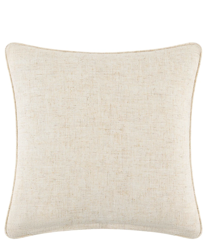 Rose Tree Bronte Geometric Embroidered Reversible Square Pillow