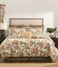 Rose Tree Bronte Jacobean Floral Print Comforter Set