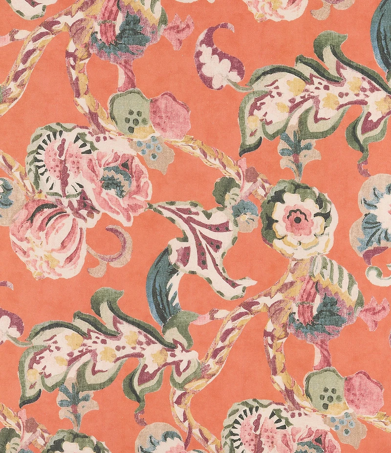 Rose Tree Cara Floral Print Window Treatment