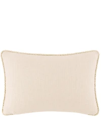 Rose Tree Cara Twist Cord Trim Embroidered Boudoir Pillow