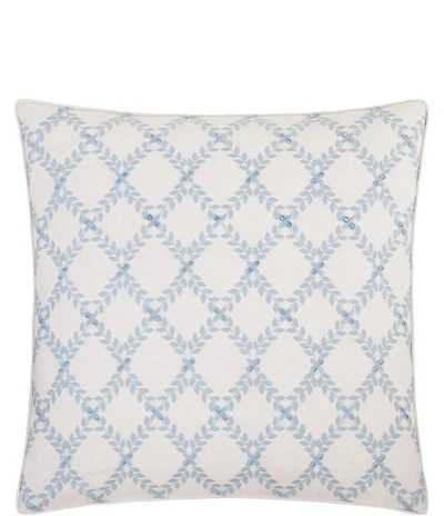 Rose Tree Dominica Diamond Lattice Patterned Euro Sham