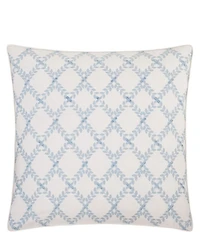 Rose Tree Dominica Diamond Lattice Patterned Euro Sham