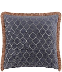 Rose Tree Harlow Waffle Texture Fringe Trim Euro Sham