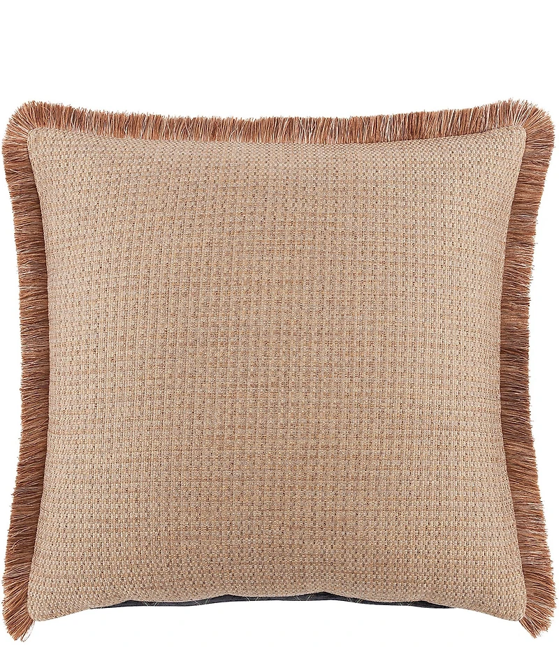 Rose Tree Harlow Waffle Texture Fringe Trim Euro Sham