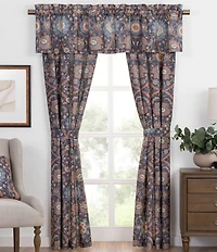Rose Tree Harlow Distressed Floral Medallion Window Treatments