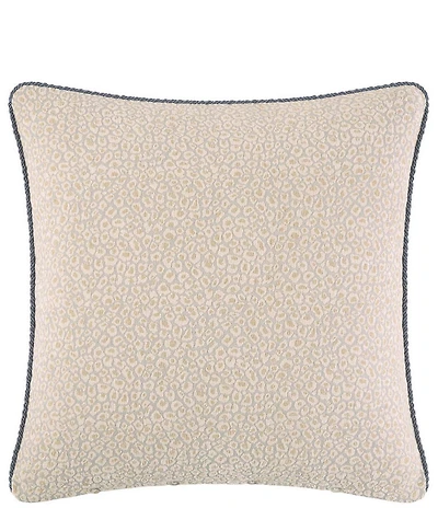 Rose Tree Mia Animal Print Twist Cord Trim Woven Euro Sham