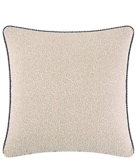 Rose Tree Mia Animal Print Twist Cord Trim Woven Euro Sham