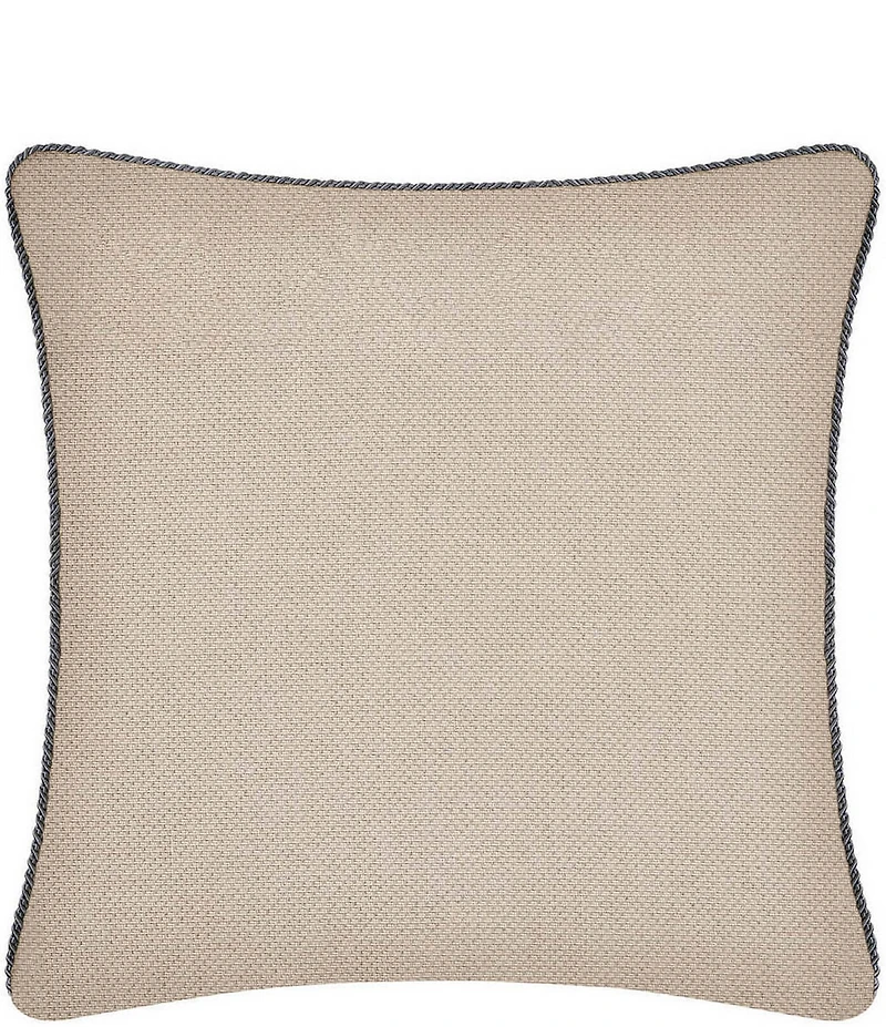 Rose Tree Mia Animal Print Twist Cord Trim Woven Euro Sham