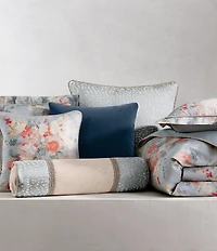 Rose Tree Penelope Floral Bouquet Print Square Pillow