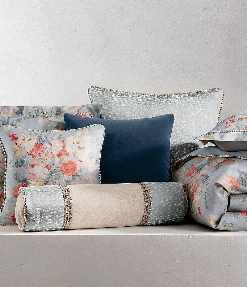 Rose Tree Penelope Pieced Neckroll Pillow
