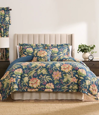 Rose Tree Secret Garden Printed Cotton Comforter Set