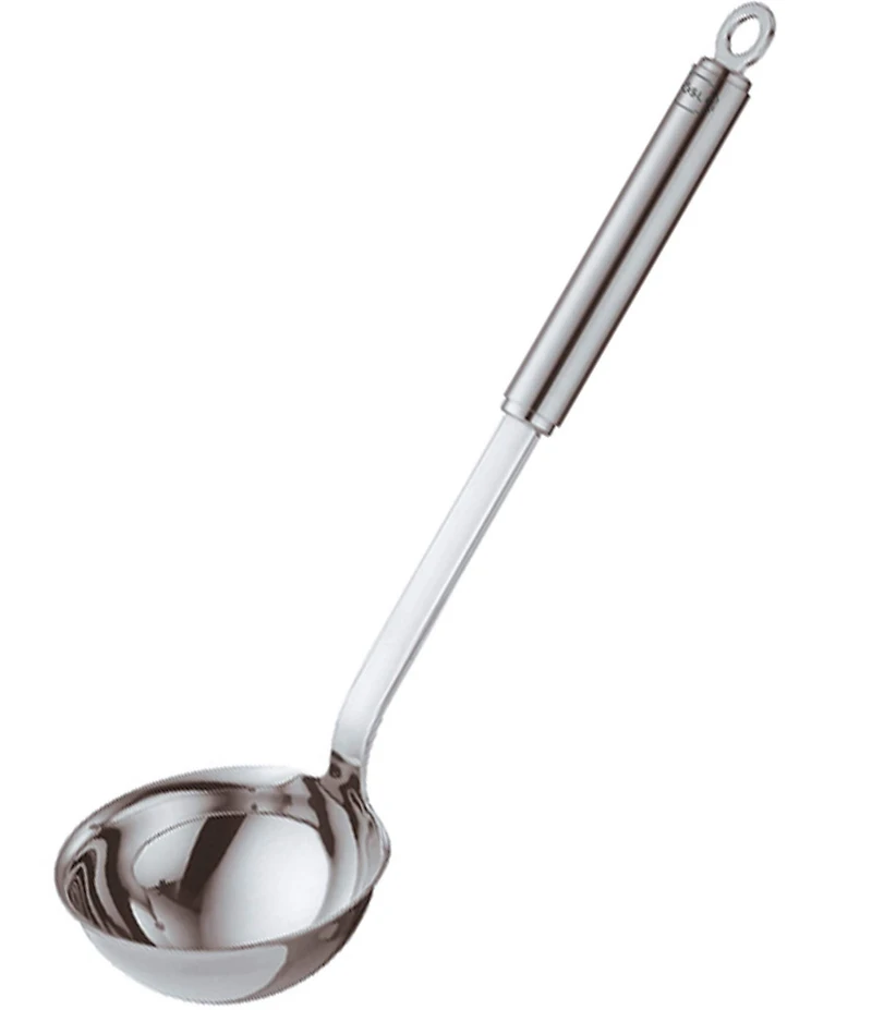 Rosle Stainless Steel Round Handle Ladle with Pouring Rim