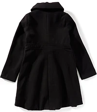 Rothschild Big Girls Long Sleeve Bow-Accented Coat
