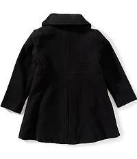 Rothschild Little Girls Long Sleeve Bow-Accented Coat