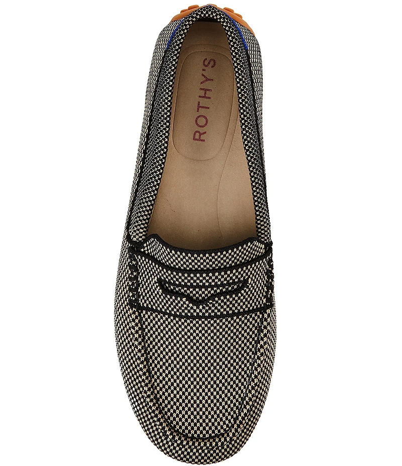 Rothy's The Daily Driver Knit Micro Check Loafers