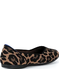 Rothy's The Daily Knit Washable Leopard Round Toe Flats