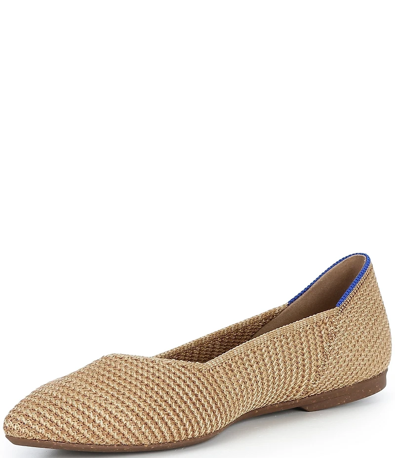 Rothy's The Point II Woven Washable Pointed Toe Ballerina Flats