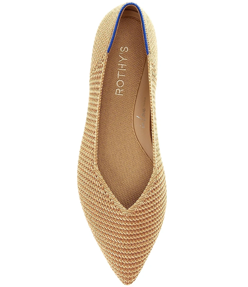 Rothy's The Point II Woven Washable Pointed Toe Ballerina Flats