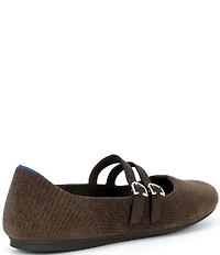 Rothy's The Revelvet Double Buckle Mary Jane Flats